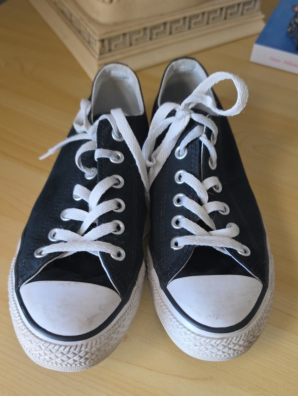 Converse Black and White Low-Top Sneakers